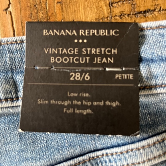 Banana Republic Vintage Stretch Bootcut Jeans - Petite 28/6 - Picture 2 of 9